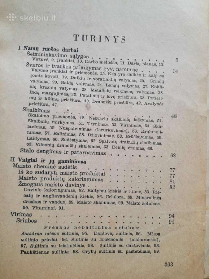 Šeimininkėms " Namų ūkio vadovėlis" 1937m. - nuotraukos Nr. 5