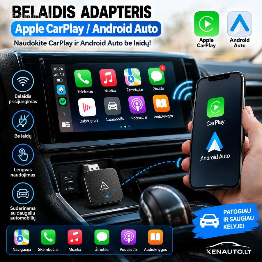 Belaidis Carplay / Android Auto Adapteris - nuotraukos Nr. 2