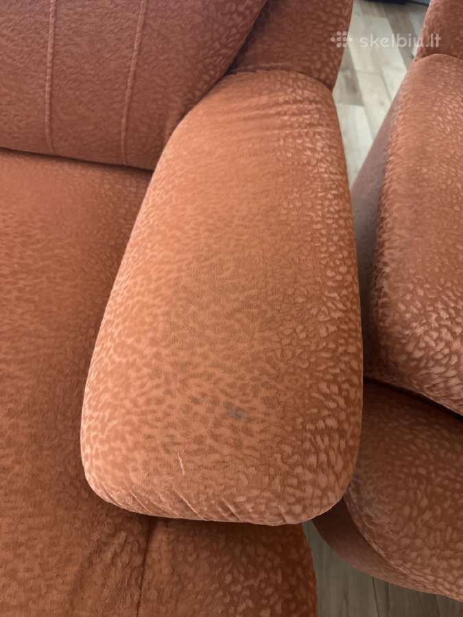 Triviete sofa (miegama dalis) + fotelis - nuotraukos Nr. 3