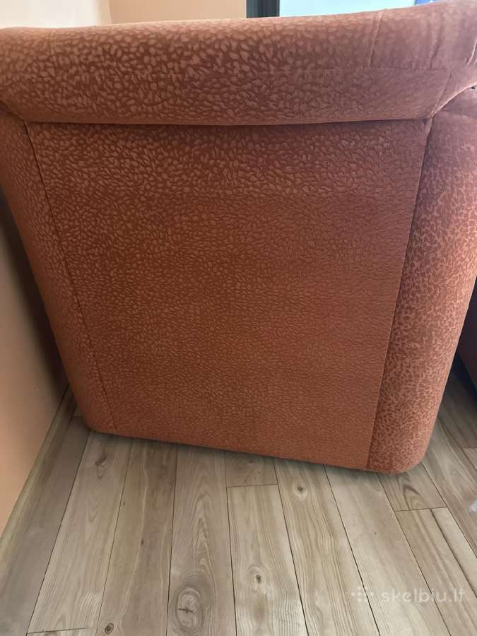 Triviete sofa (miegama dalis) + fotelis - nuotraukos Nr. 5