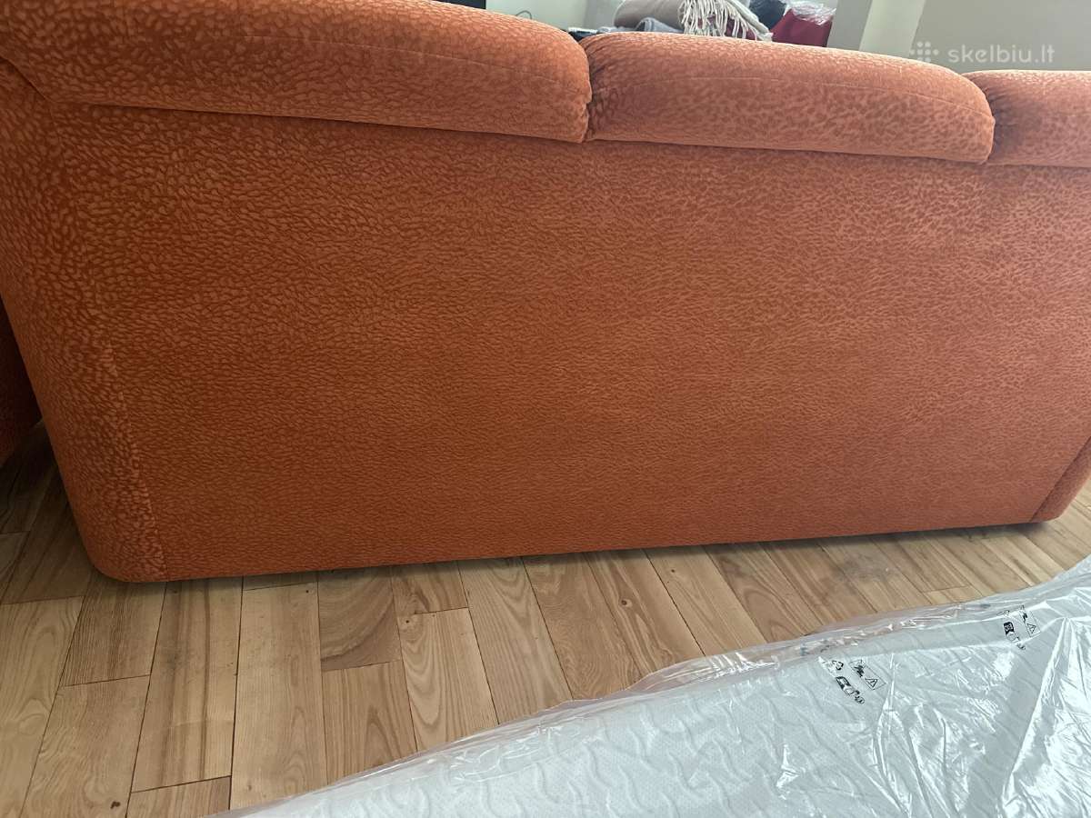 Triviete sofa (miegama dalis) + fotelis - nuotraukos Nr. 6