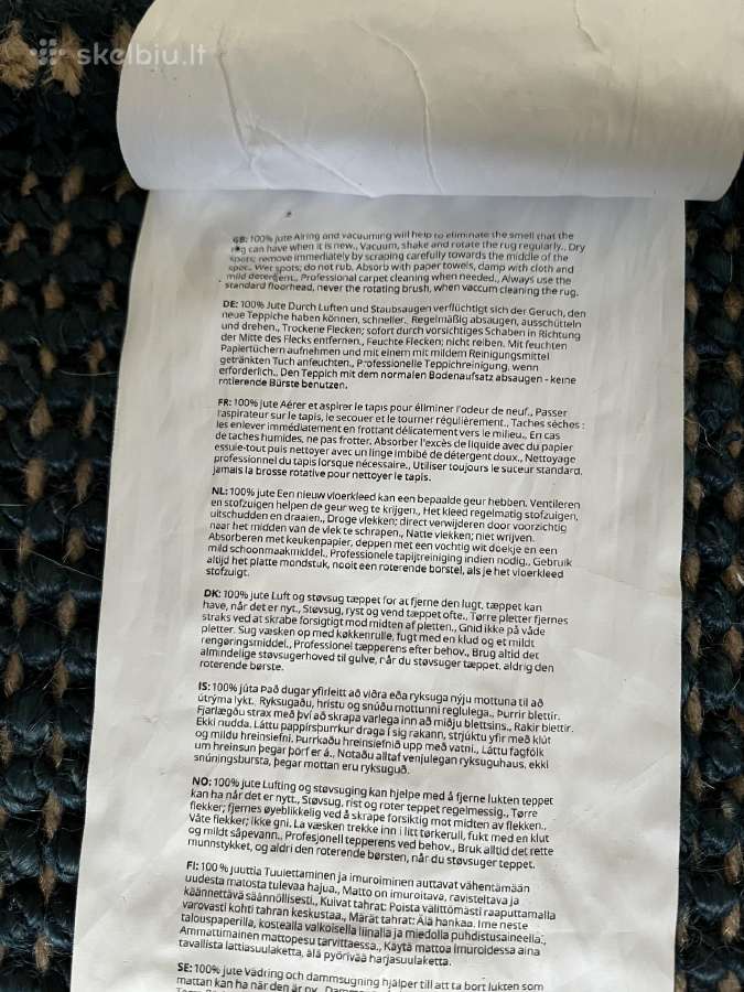 Džiuto kilimas iš Ikea - nuotraukos Nr. 5