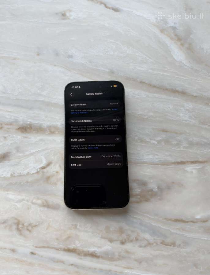 iPhone 15 pro 128gb - nuotraukos Nr. 6