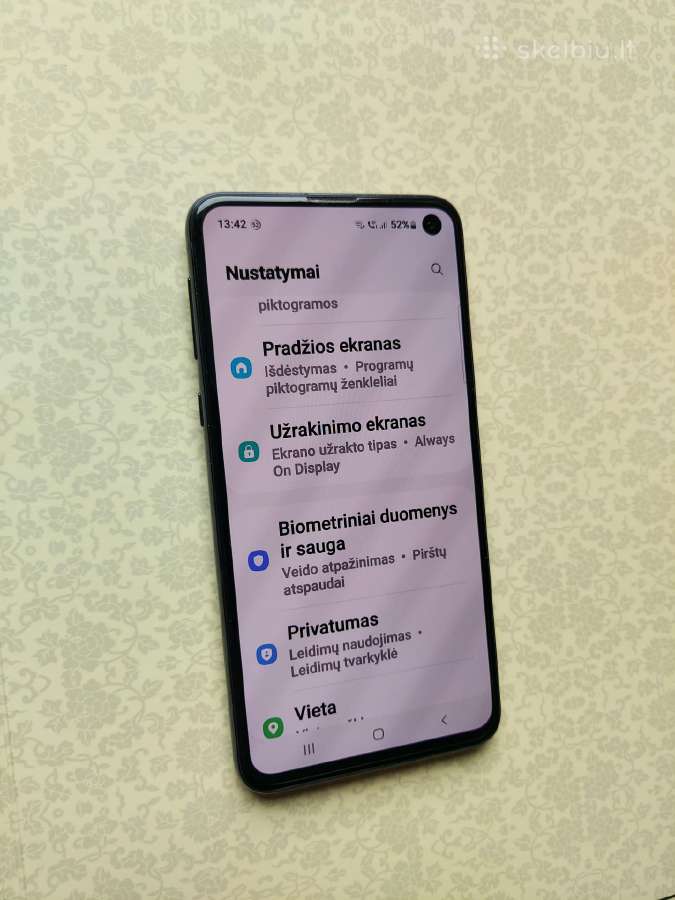Samsung s10e 128/6 labai geros būklės - nuotraukos Nr. 3
