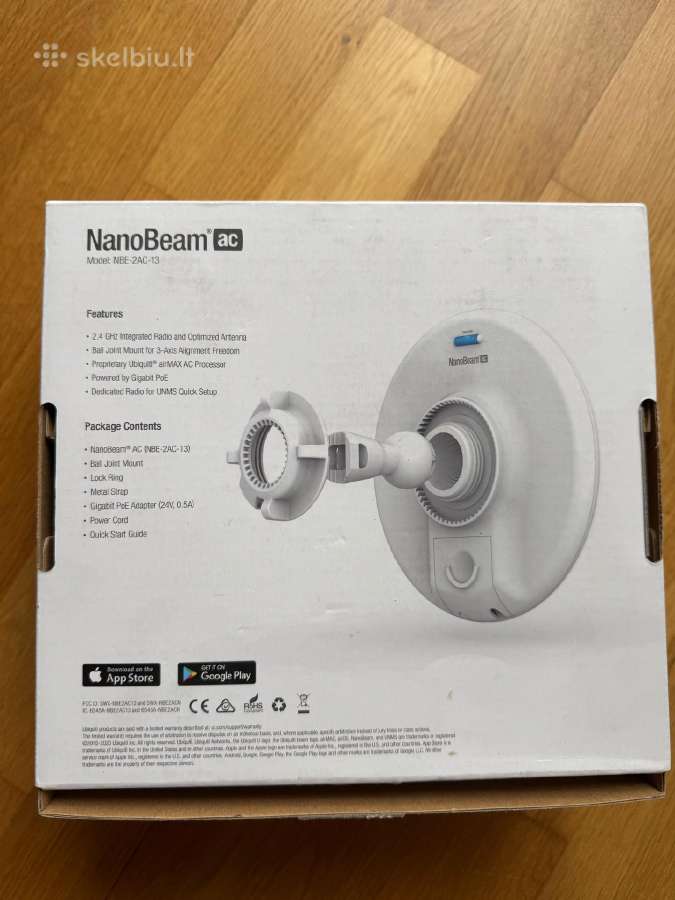 Wi-fi antenos Ubiquity Nanobeam Ac (nbe-2ac-13) - nuotraukos Nr. 2