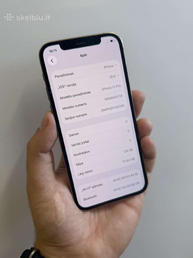 iPhone 12 Pro 128 GB - nuotraukos Nr. 5