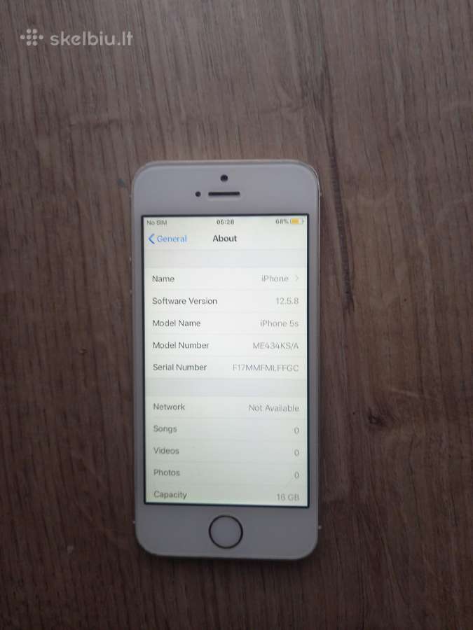 iPhone 5S 16gb - nuotraukos Nr. 3