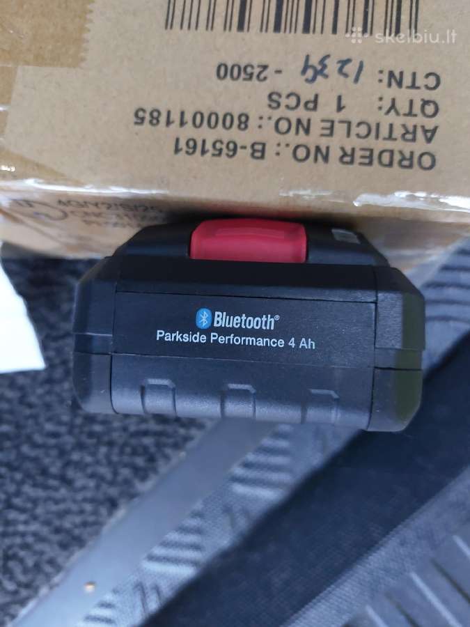 Parkside smart 20v 4ah akumuliatorius - nuotraukos Nr. 3