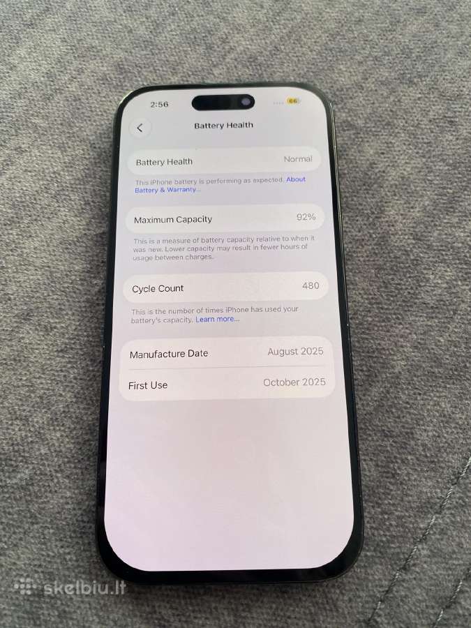 iPhone 16 pro, 128gb, battery health - 92% - nuotraukos Nr. 6