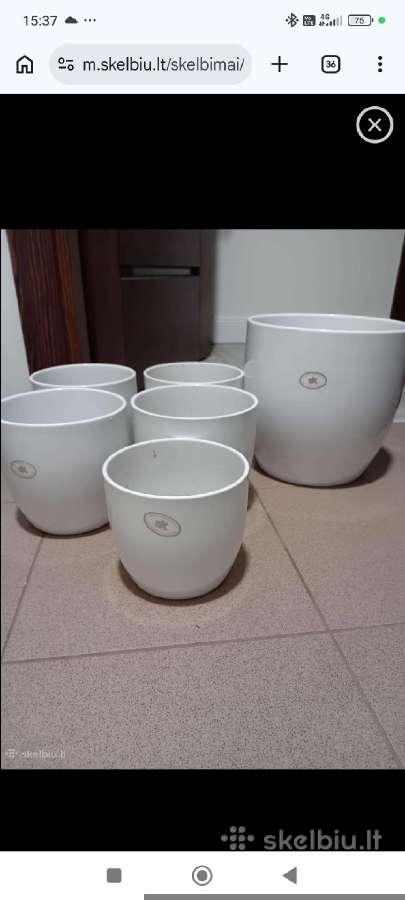 Keramikiniai gėlių vazonai ir stovai - nuotraukos Nr. 2
