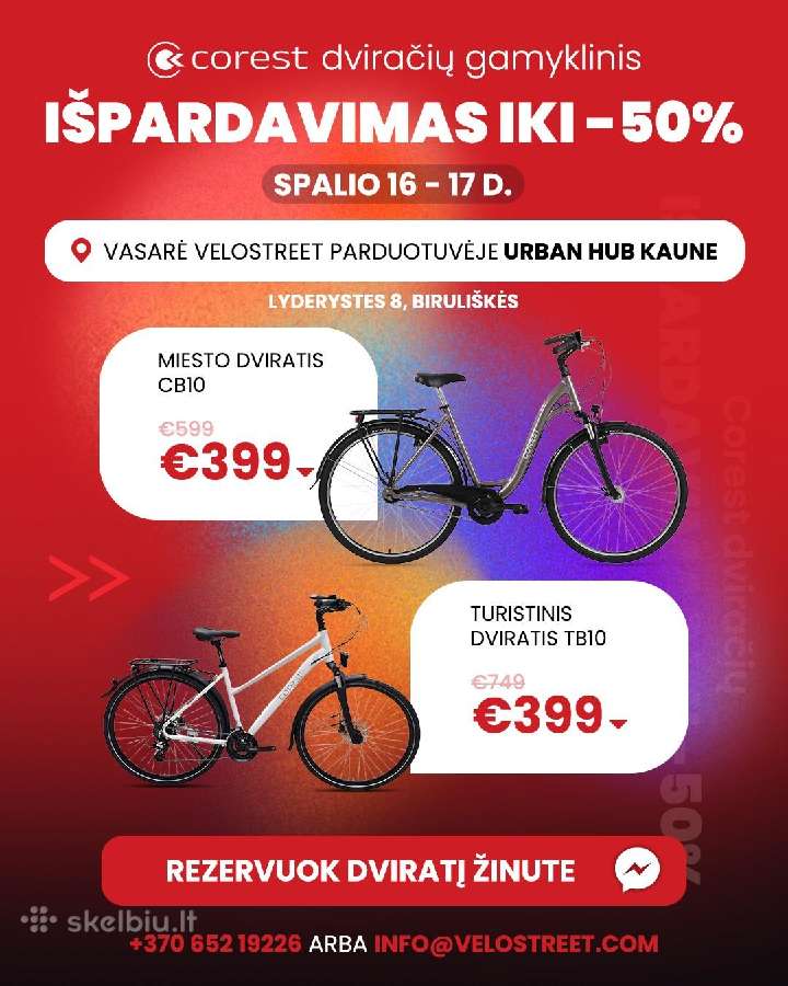 Sezono išpardavimas! Lietuviški dviračiai Corest - nuotraukos Nr. 2