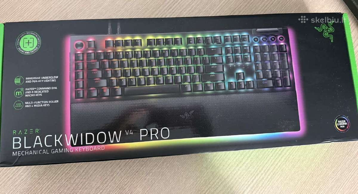 Žaidimų klaviatūra Razer Blackwidow Pro 79€ - nuotraukos Nr. 4