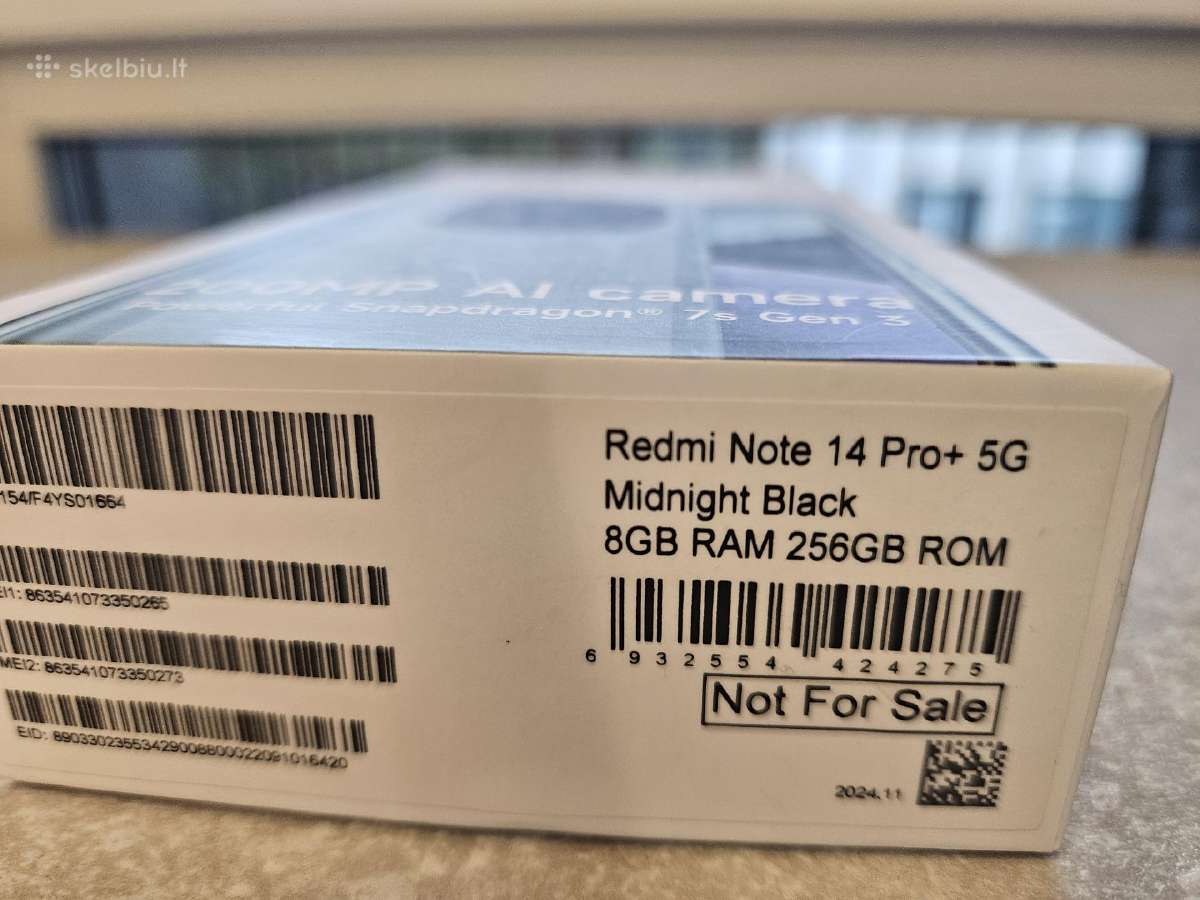 Idealios būklės Redmi Note 14 Pro+ 5G telefonas - nuotraukos Nr. 11