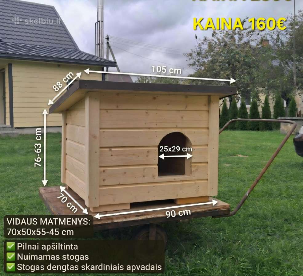 Naujas Papildymas! Šuns būda, šuns būdos - nuotraukos Nr. 4
