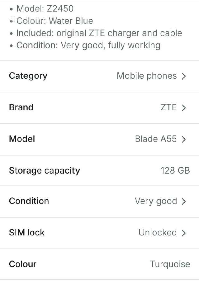 Zte blade A55 - nuotraukos Nr. 4