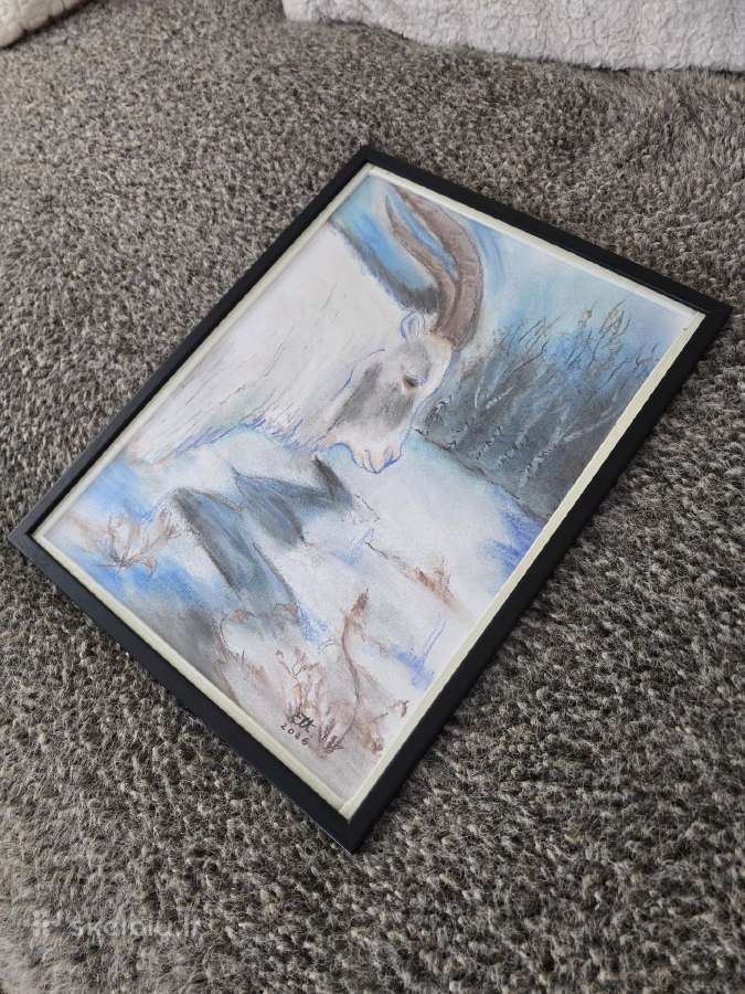 Šventinis paveikslas "Ožys beržyne" - nuotraukos Nr. 4