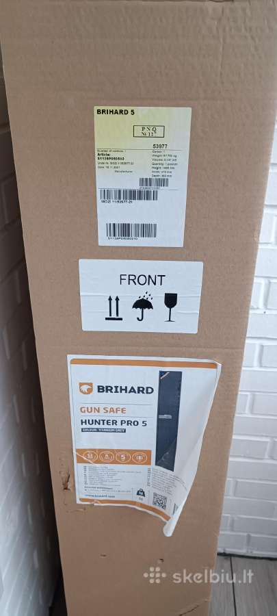Brihard Hunter Pro 5 ginklų seifas, S1 klasė, - nuotraukos Nr. 6