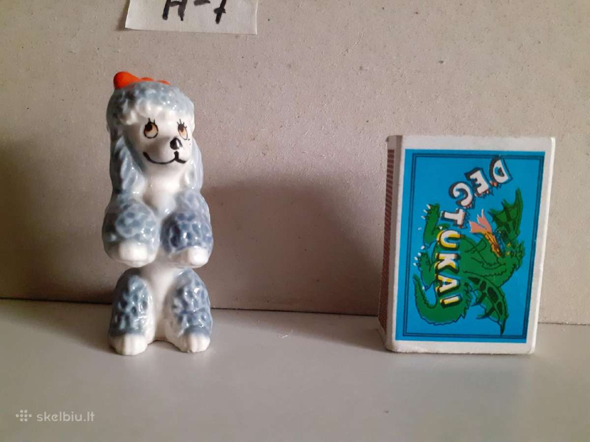 Porcelianinis pudeliukas iš Wade kolekcijos H-7cm - nuotraukos Nr. 5