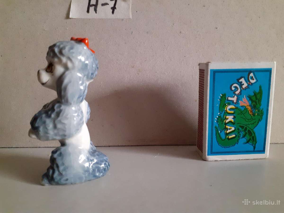 Porcelianinis pudeliukas iš Wade kolekcijos H-7cm - nuotraukos Nr. 6