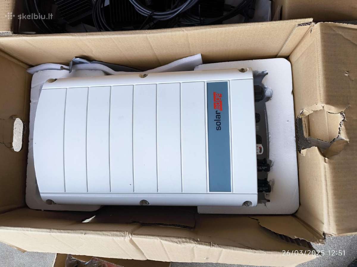 Inverteris solar edge 17kw su optimizatoriais - nuotraukos Nr. 3
