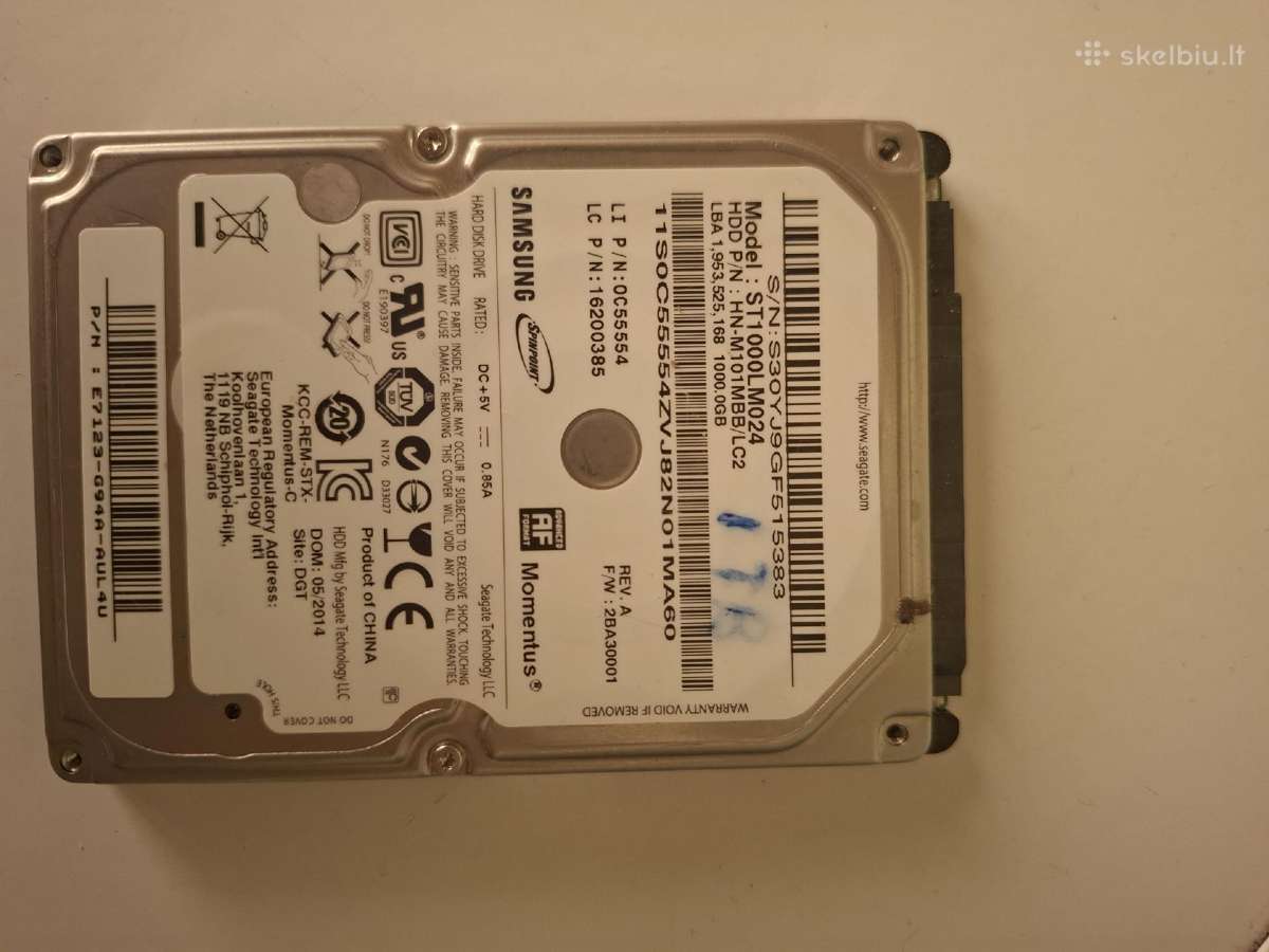Seagate Samsung Spinpoint M8 1tb HDD - nuotraukos Nr. 2