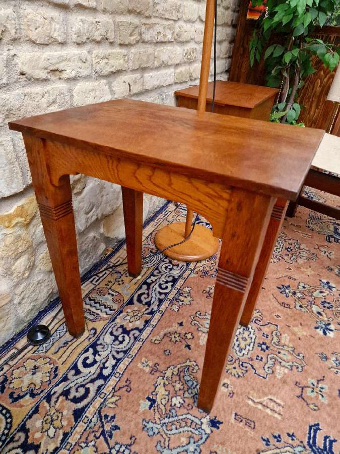Vintažinis mid century ąžuolo masyvo staliukas - nuotraukos Nr. 18