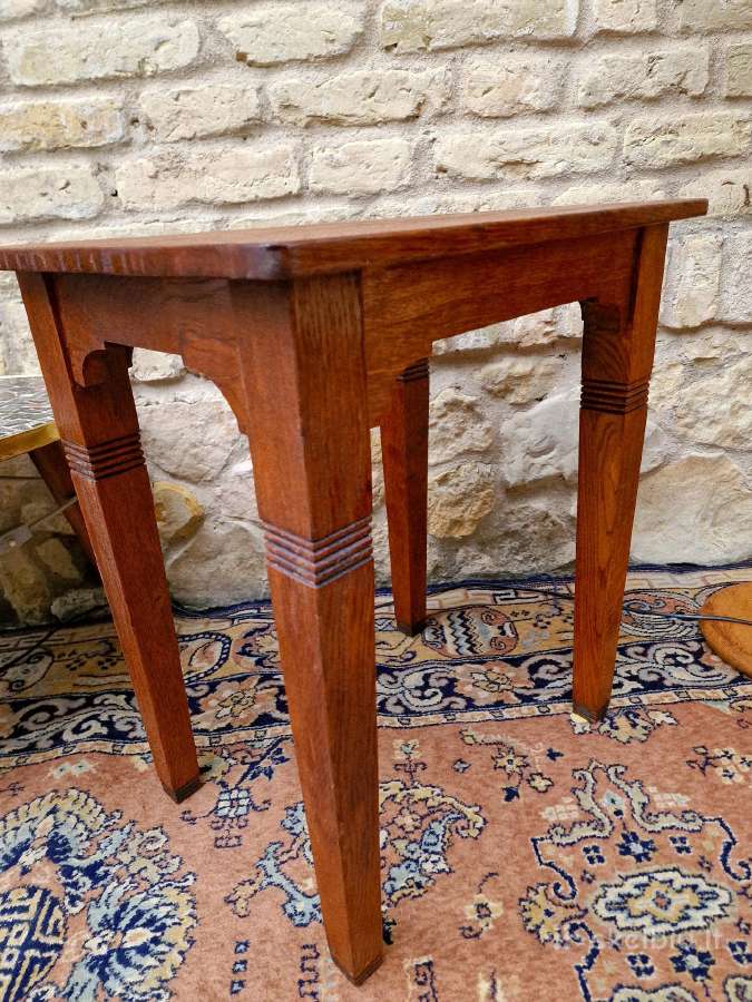 Vintažinis mid century ąžuolo masyvo staliukas - nuotraukos Nr. 25