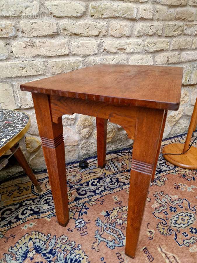 Vintažinis mid century ąžuolo masyvo staliukas - nuotraukos Nr. 26