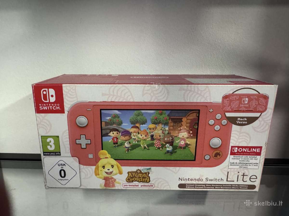 Nintendo Switch Lite 32gb Animal Crossing edition - nuotraukos Nr. 4