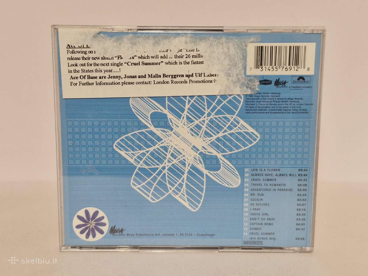 Audio CD Ace Of Base – Flowers - nuotraukos Nr. 6
