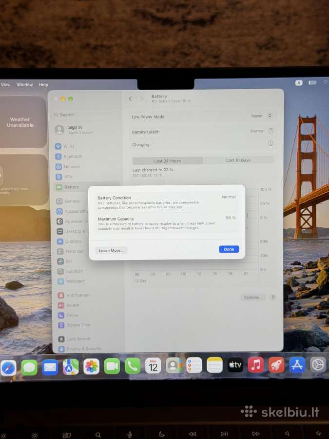 MacBook Air 13 M2 / 8gb RAM / 256gb SSD - nuotraukos Nr. 8