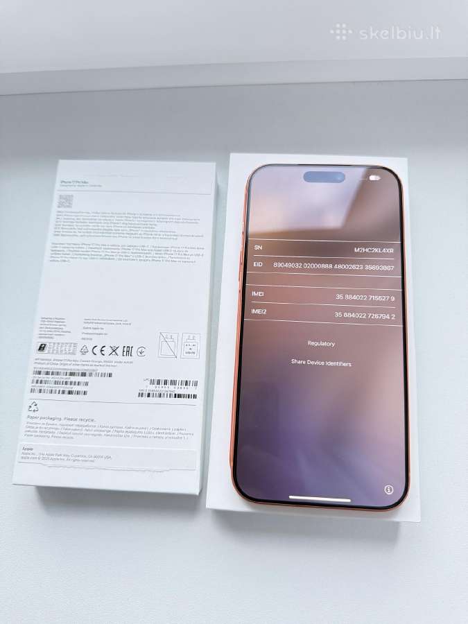 Parduodamas iPhone 17 pro max 256 GB - nuotraukos Nr. 7