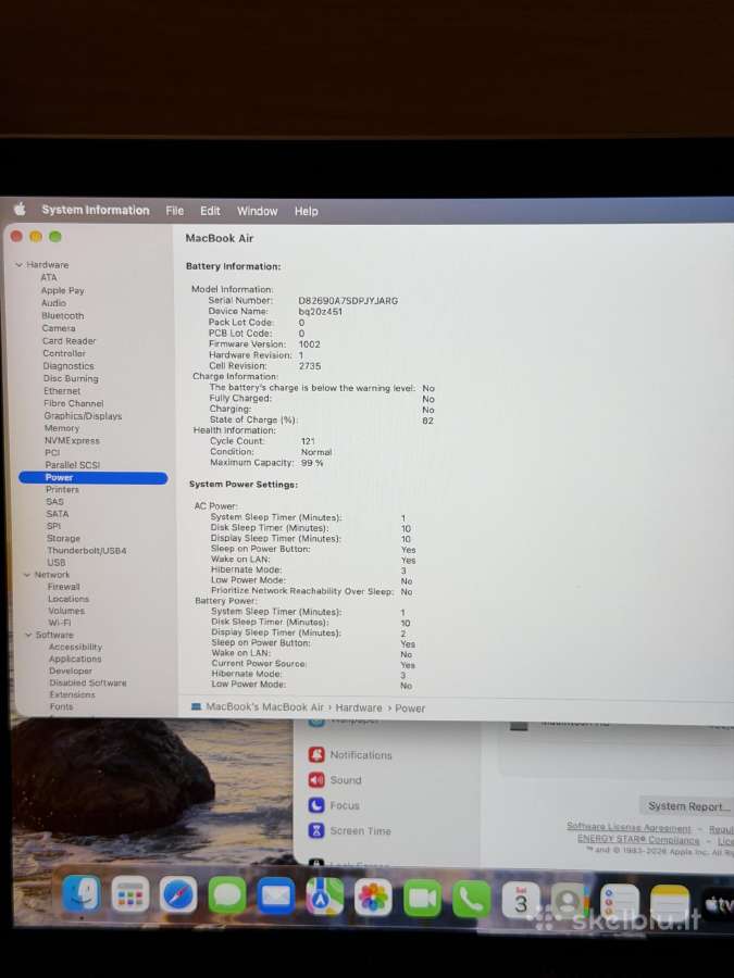 MacBook Air 13 M1 / 8gb RAM / 512gb SSD - nuotraukos Nr. 5