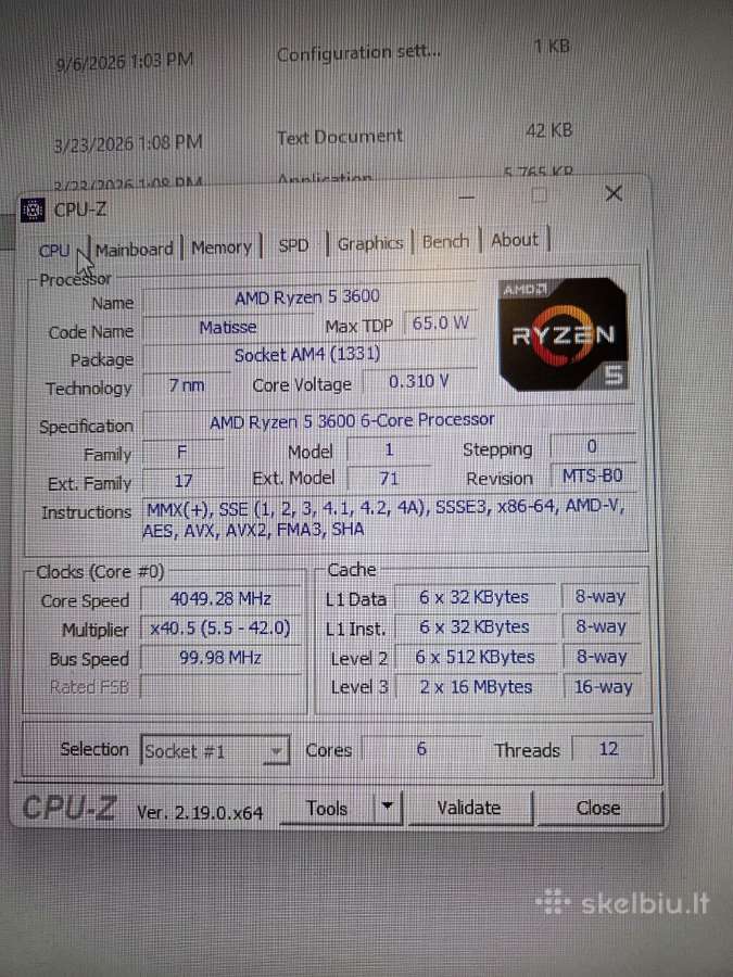 Parduodu Msi Mpg B550 Gaming Plus su Ryzen 3600 - nuotraukos Nr. 6