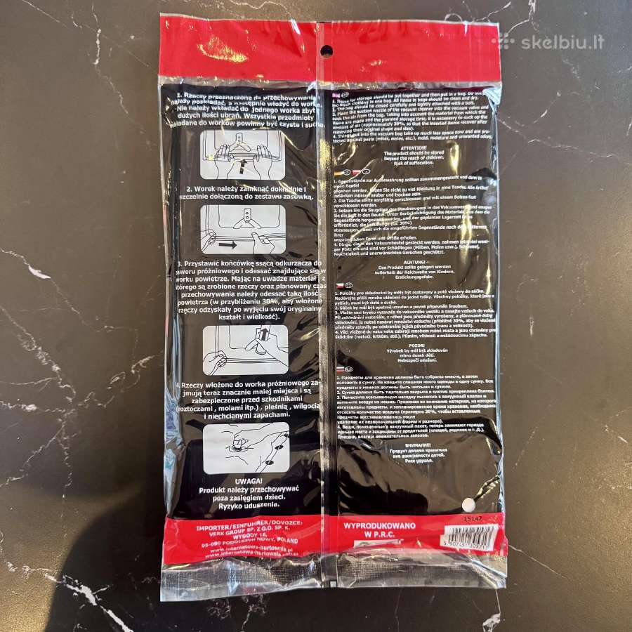 Vakuuminiai maišai -75% tūrio 5vnt/5€ - nuotraukos Nr. 2