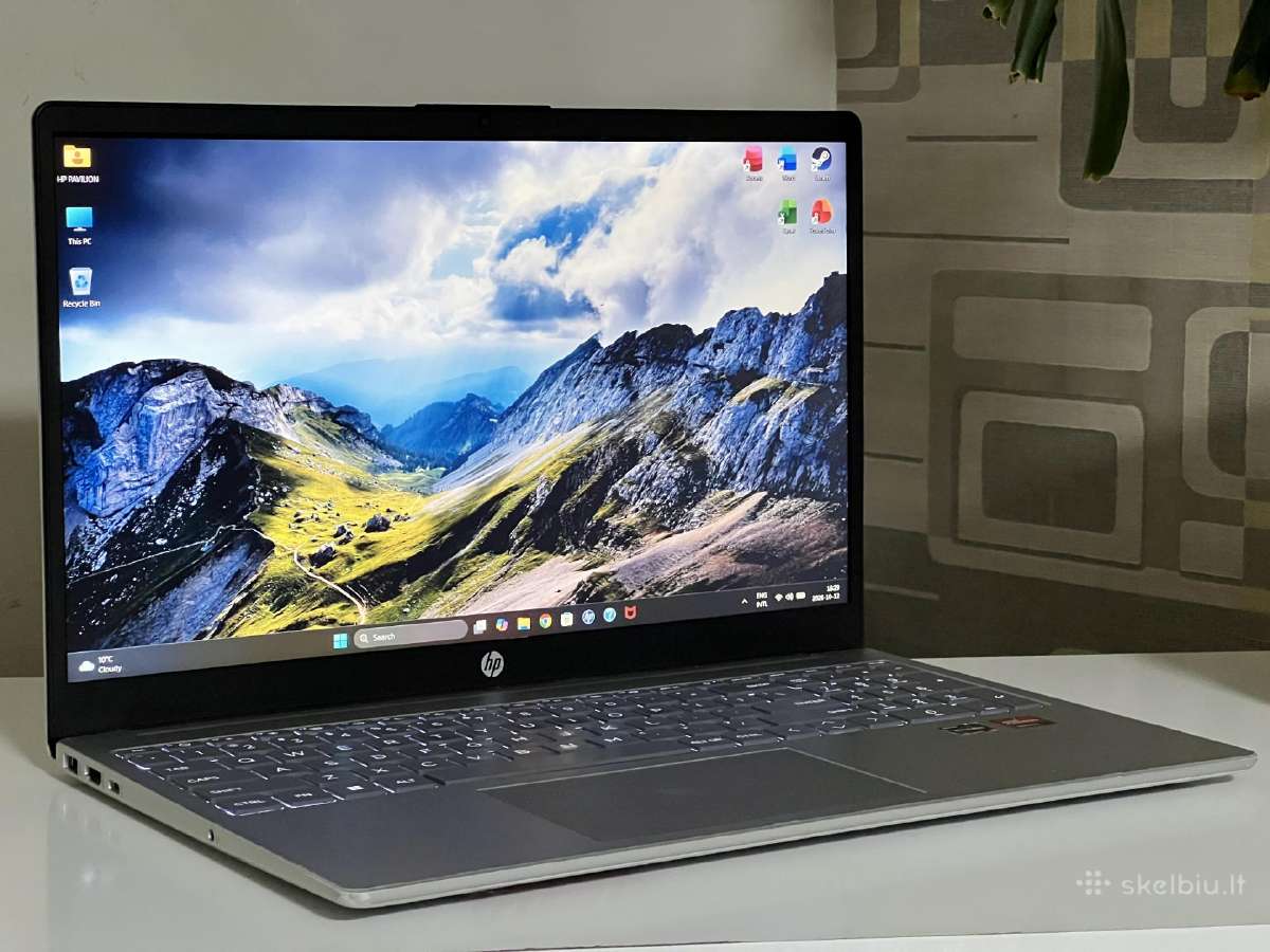 Parduodamas Hp 15 su Ryzen 5-7k, Ddr5, 8gb/256gb. - nuotraukos Nr. 2