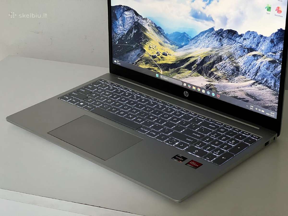 Parduodamas Hp 15 su Ryzen 5-7k, Ddr5, 8gb/256gb. - nuotraukos Nr. 4