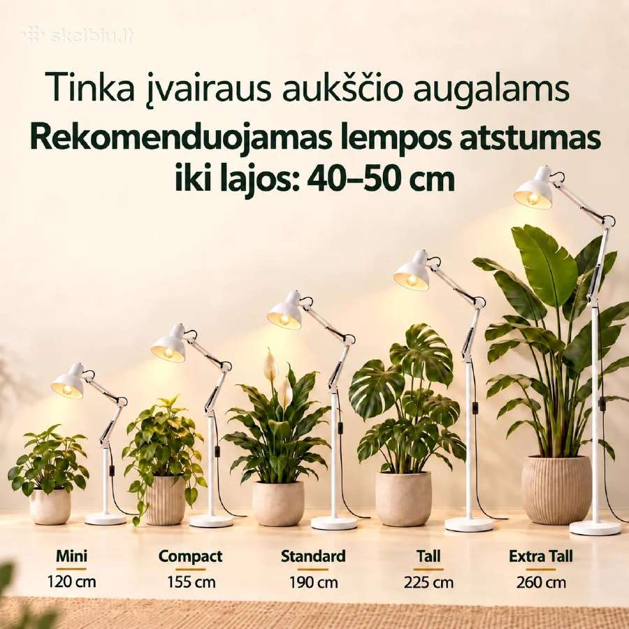 Toršerai, LED lempos augalams ir komplektai - nuotraukos Nr. 15