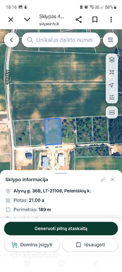 Parduodami sklypai Trakų rajone Peleniškių kaime - nuotraukos Nr. 2