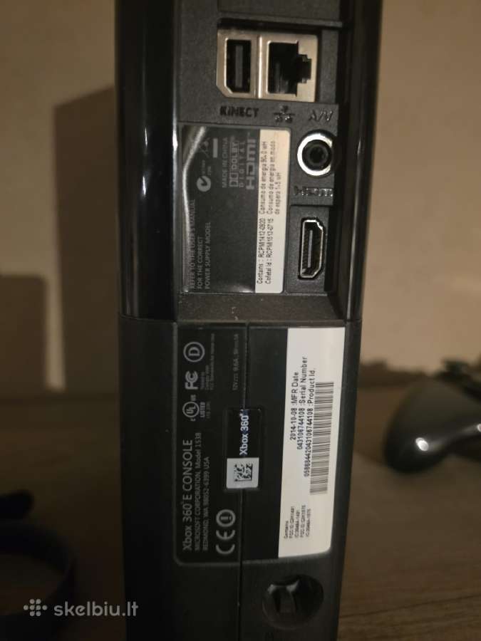 Xbox 360 E 4gb + kinect - nuotraukos Nr. 2
