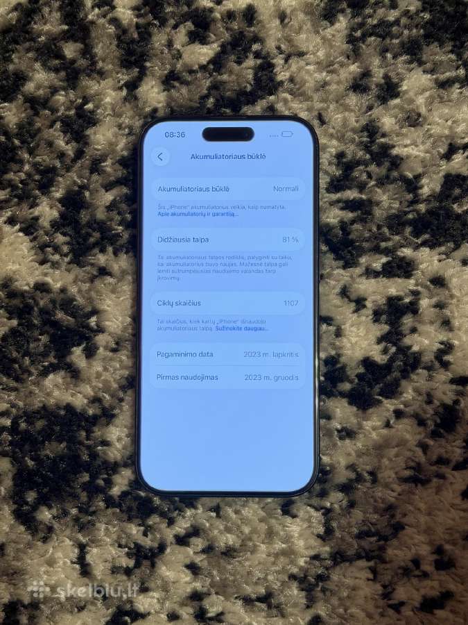 iPhone 15 Pro 256gb - nuotraukos Nr. 6