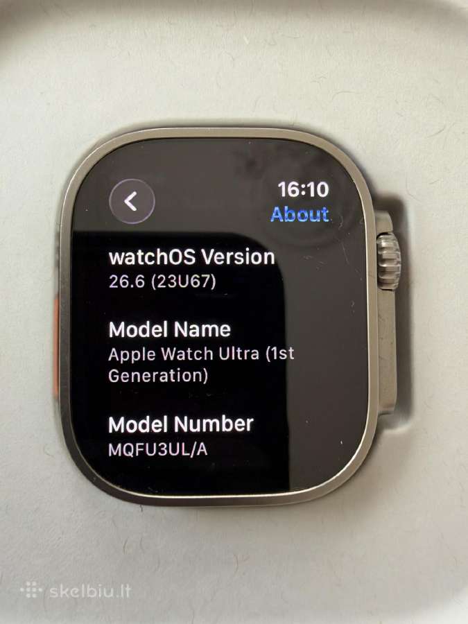 Apple Watch Ultra GPS+cellular 49mm Natural Titan - nuotraukos Nr. 5