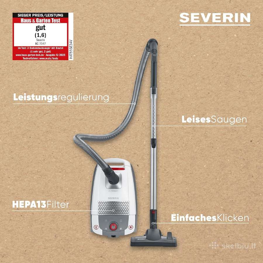 Severin Bc 7047 klasikinis siurblys - nuotraukos Nr. 3