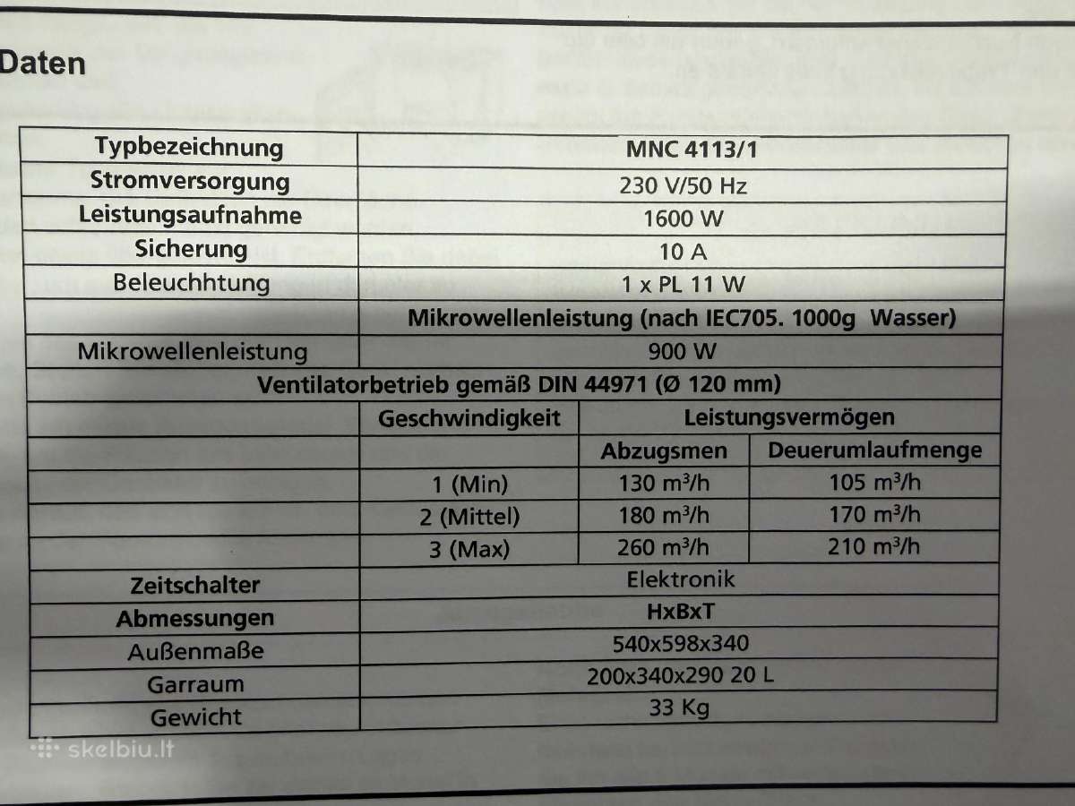 Bauknecht Mnc 4113/1 - nuotraukos Nr. 4