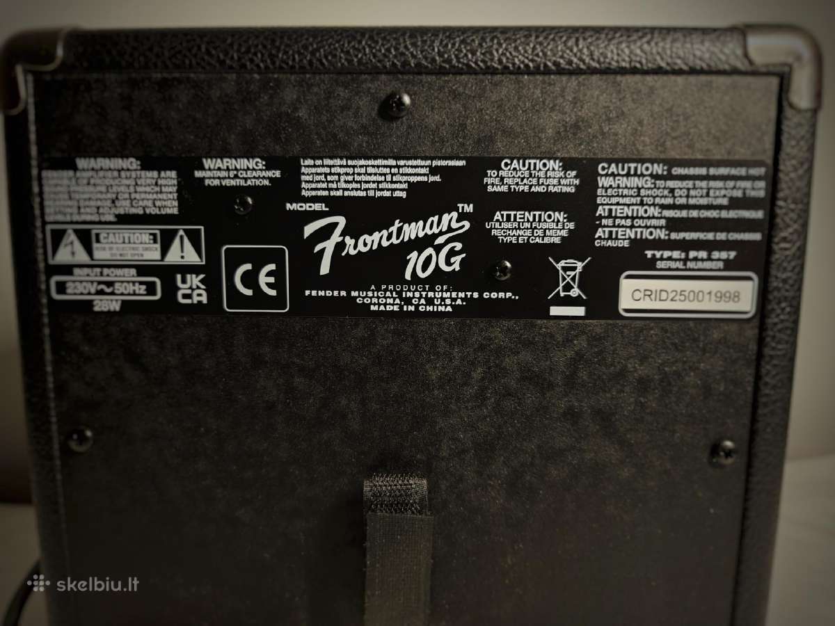 Fender Squier Frontman 10g gitaros stiprintuvas - nuotraukos Nr. 3