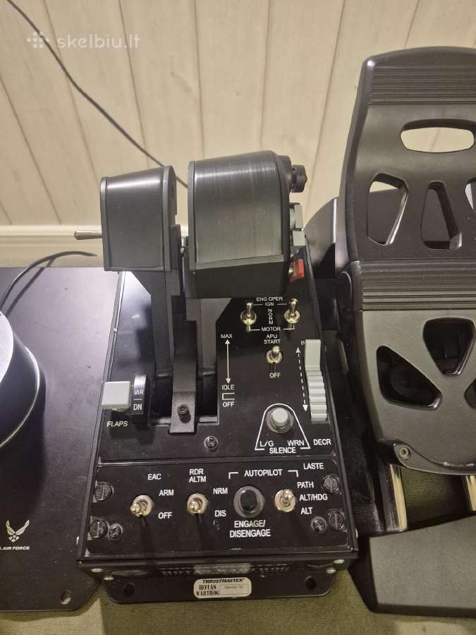 Thrustmaster Hotas Warthog + throttle + pedalai - nuotraukos Nr. 3