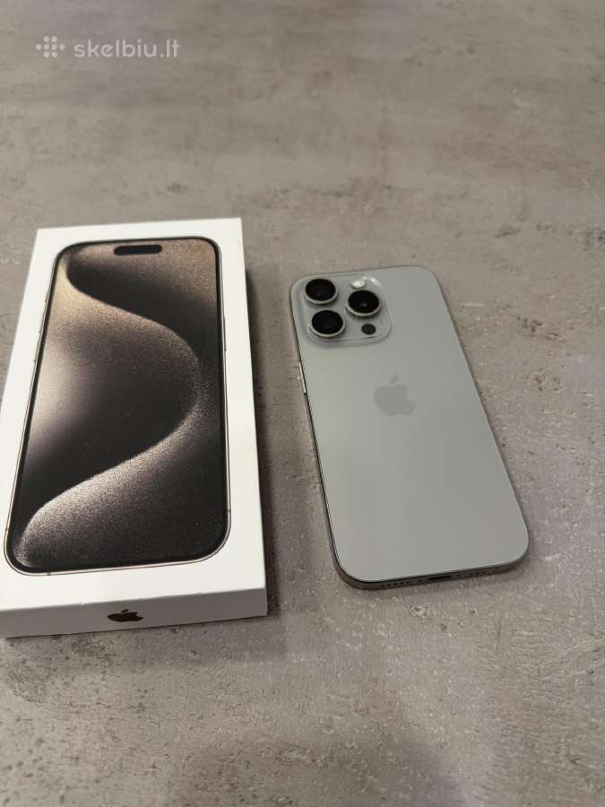 iPhone 15 Pro, Natural Titanium, 128gb - nuotraukos Nr. 2
