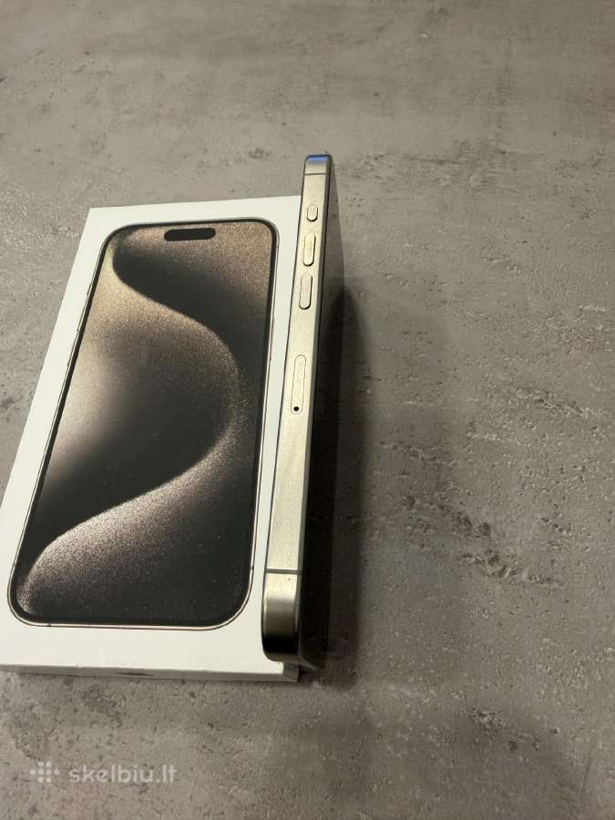 iPhone 15 Pro, Natural Titanium, 128gb - nuotraukos Nr. 3