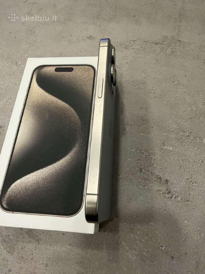 iPhone 15 Pro, Natural Titanium, 128gb - nuotraukos Nr. 4