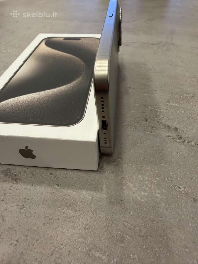 iPhone 15 Pro, Natural Titanium, 128gb - nuotraukos Nr. 5